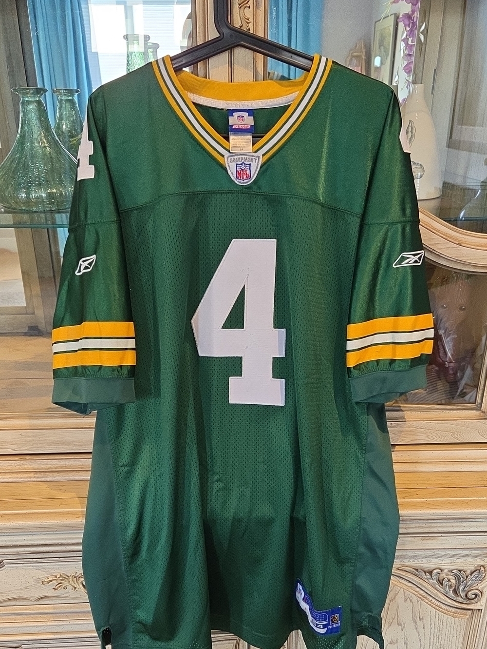 🔥 Vintage Reebok NFL Green Bay Packers Brett Favre #4 Authentic On-Field Jersey